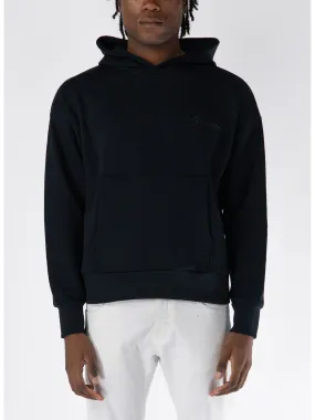     -GARMENT WORKSHOP.    -FELPA HOODIE CON LOGO RICAMATO-