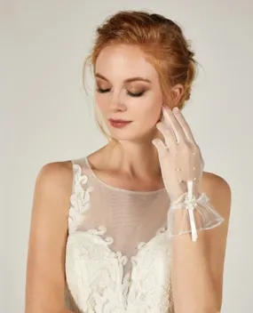 ---Guanti sposa tulle corti online economici accessori sposa 2021 vendita su internet italia--