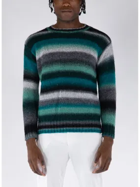     -KANGRA    -MAGLIONE GIROCOLLO RIGATO-