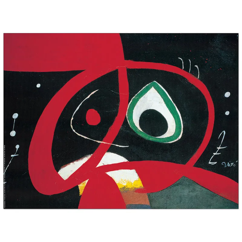 Artopweb Pannello decorativo, MIRO' - Testa - 80x60
