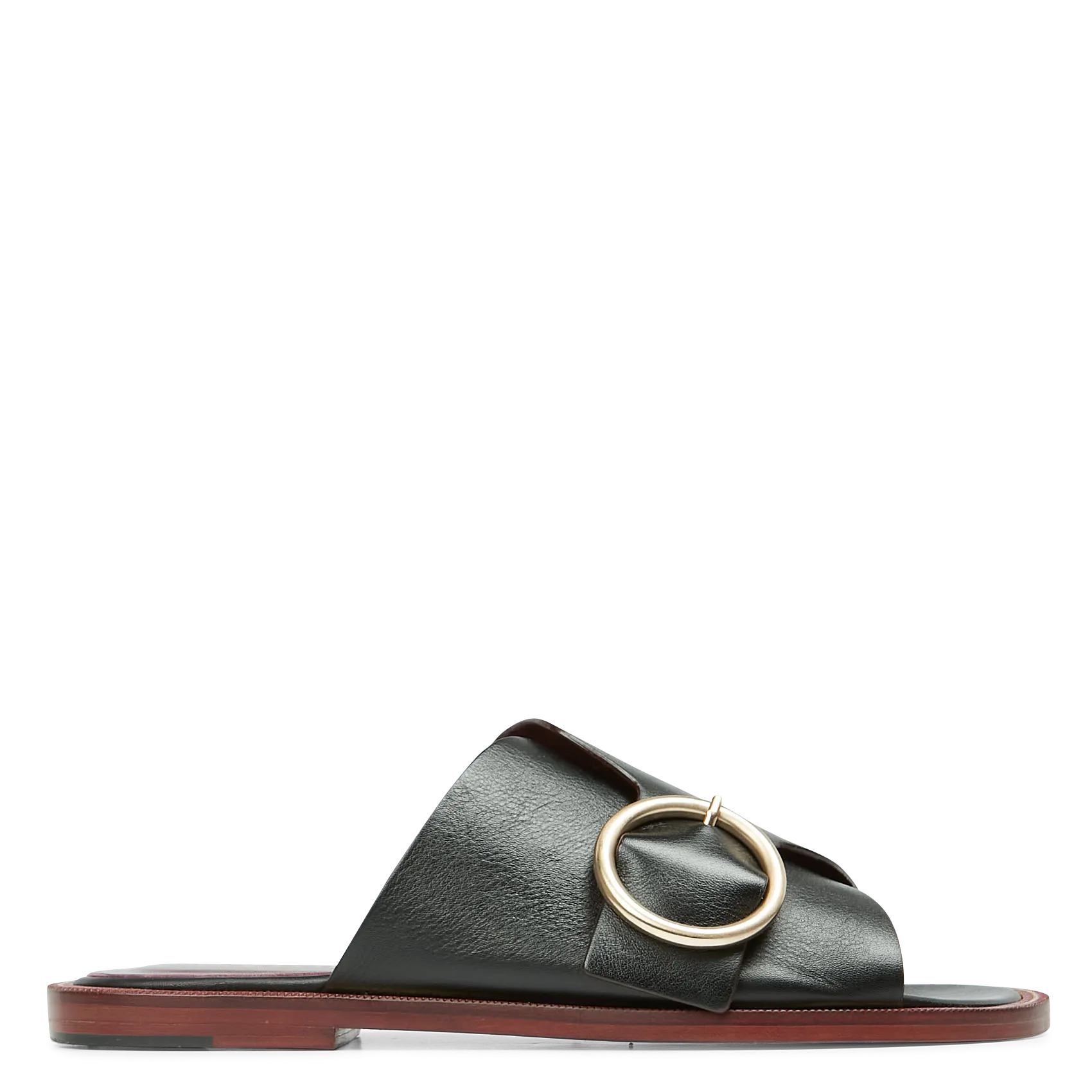  AVRIL GAU   TENDRE - Mules in pelle con fibbia | Nero