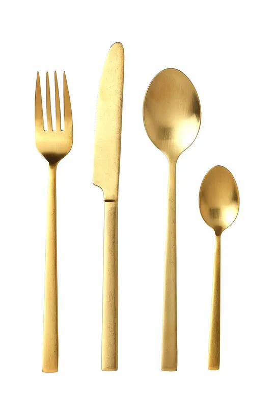 Bitz set di posate per 4 persone Mat Gold 16-pack