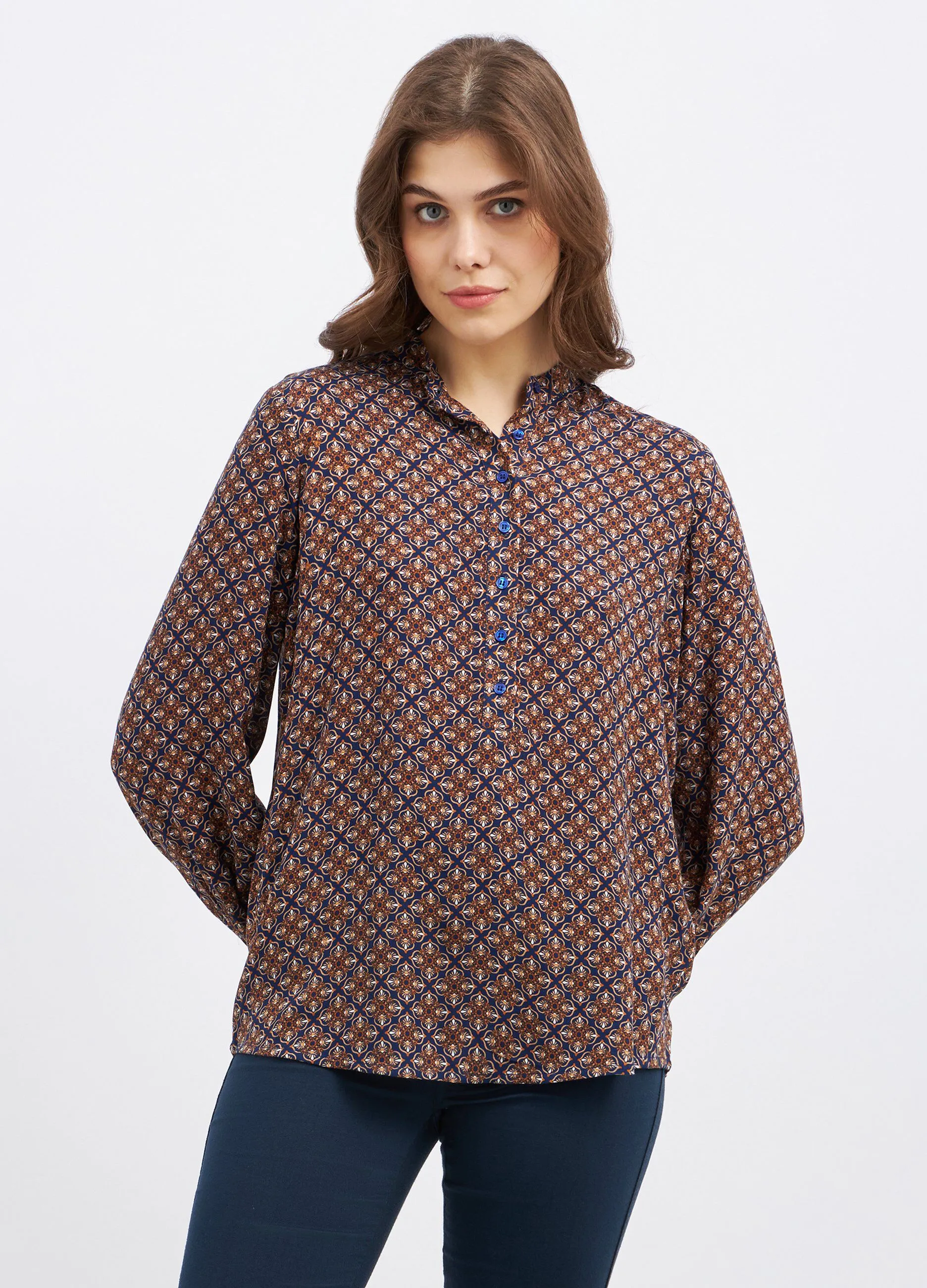 Blusa in pura viscosa donna