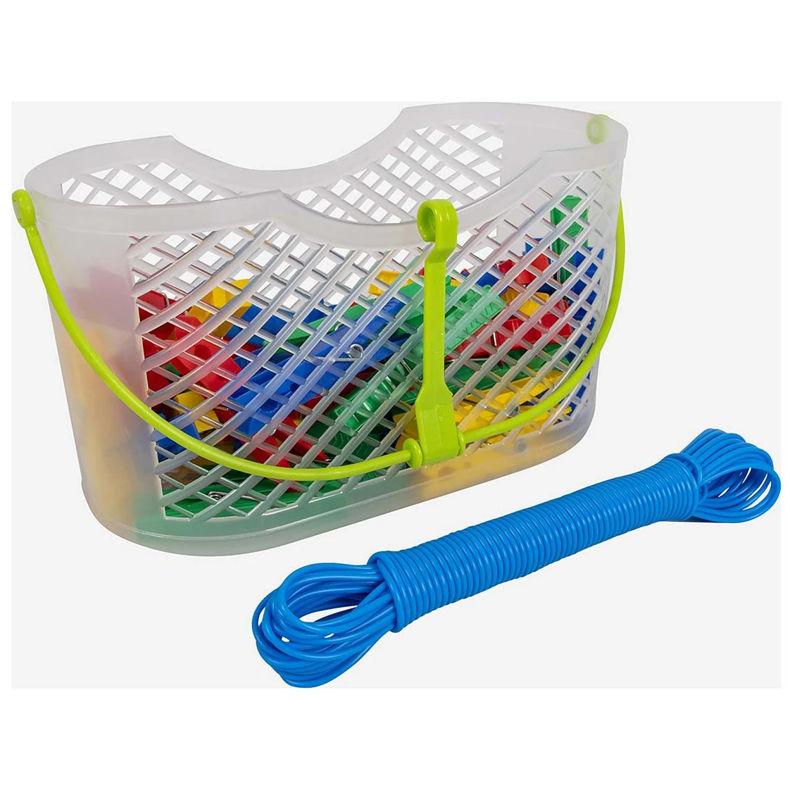     Bo-Camp Set Pegs + Washing line in basket