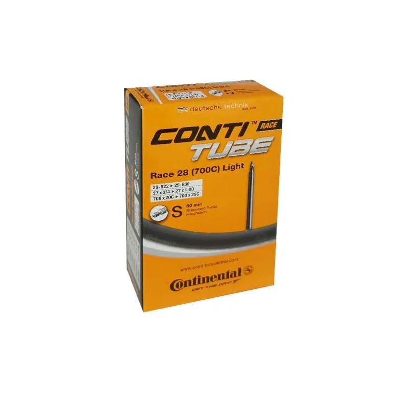 Continental Tube RACE LIGHT  700X20/25C 80 mm Presta Butyl - Camera d'aria