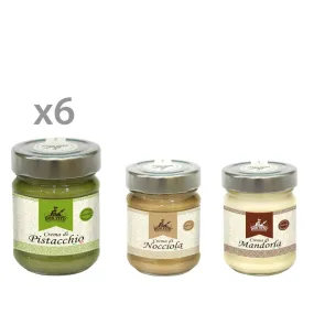 Don Vito - Eccellenze Siciliane 8 vasetti misti: 6 Crema di Pistacchio - 1 Crema di Nocciola - 1 Crema di Mandorla