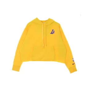 felpa cappuccio donna nba po fleece essential hoodie loslak AMARILLO