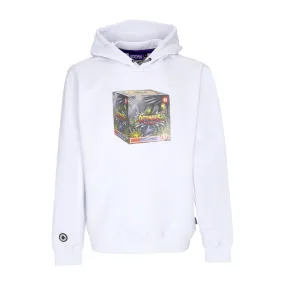 felpa cappuccio uomo blaster hoodie WHITE