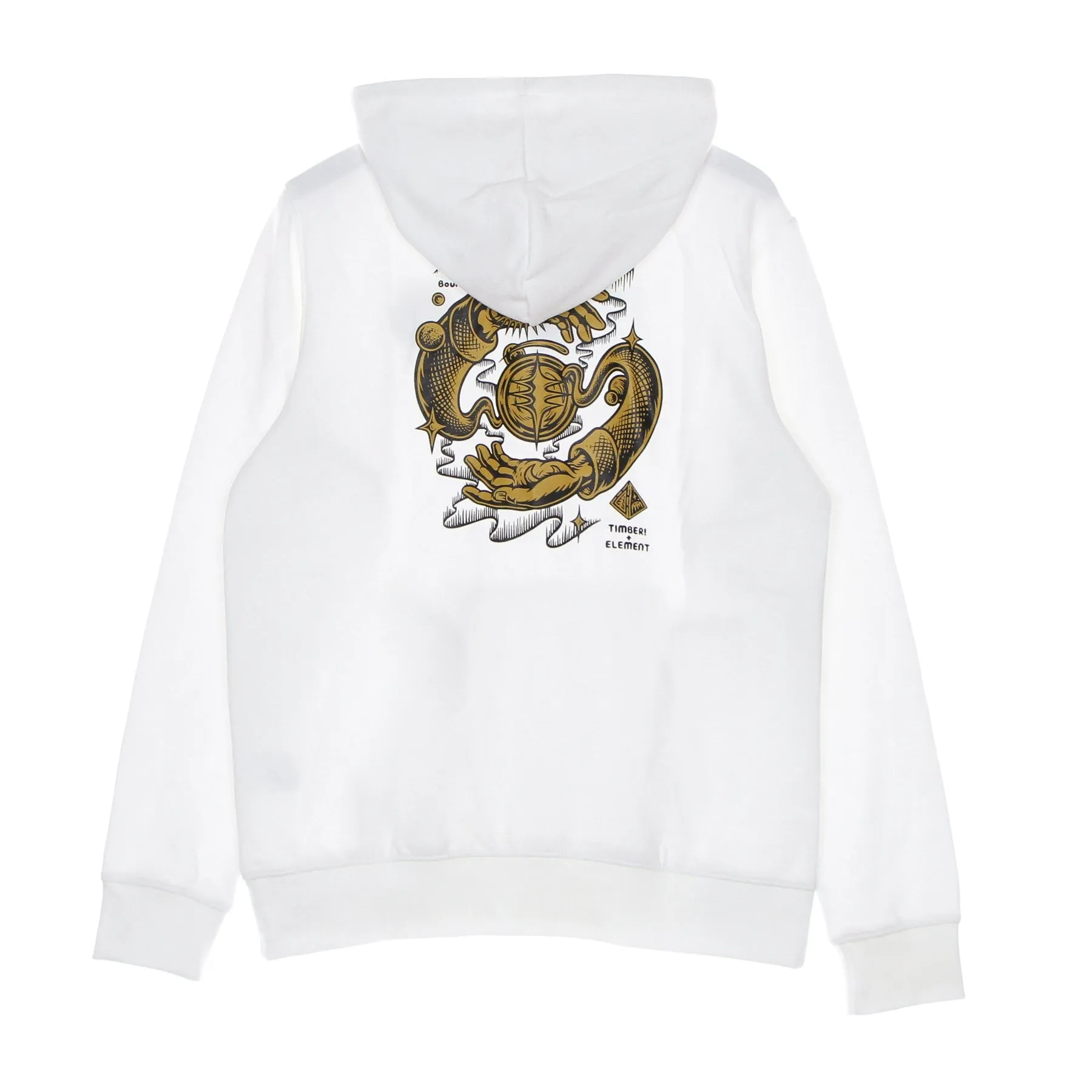 Felpa Cappuccio Uomo Rotation Hoodie X Timber Optic White