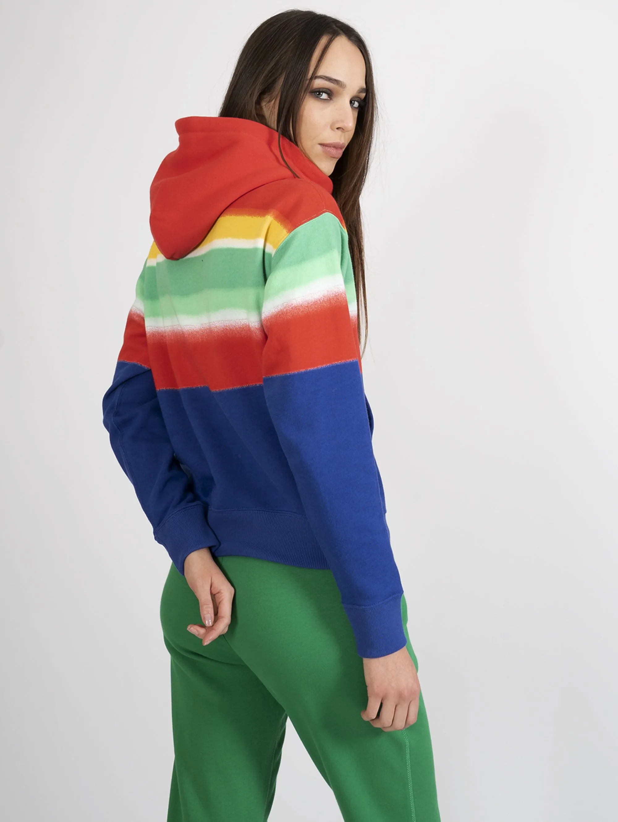 Felpa Effetto Rainbow Multicolor