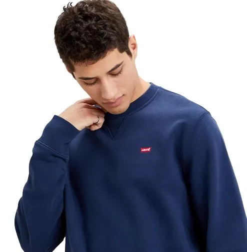 Felpa girocollo Uomo Blu