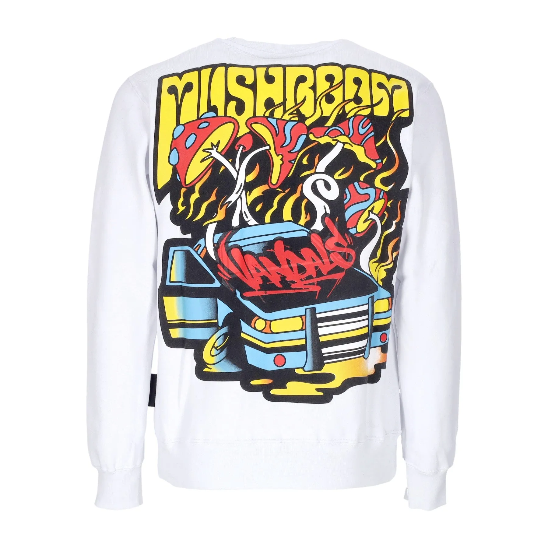 Felpa Girocollo Uomo Vandals Crewneck White