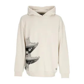 Felpa Leggera Cappuccio Uomo Bench Tokyo Over Hoodie Beige/black