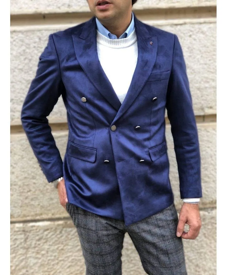 Giacca velluto blu, Doppiopetto