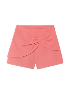 Gonna corta in crepe rosa per bambina.
