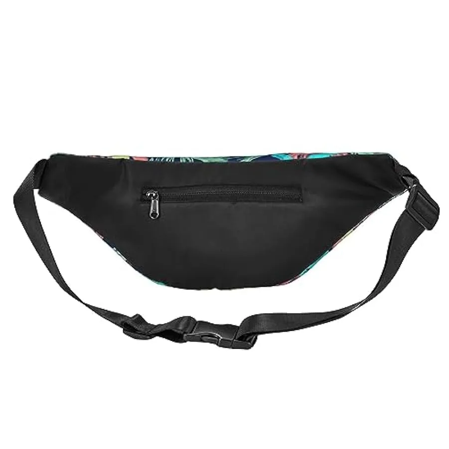 Illustrazione Digital Art Leaf Fanny Pack per le donne uomini marsupio cintura regolabile casual petto borsa marsupione per viag