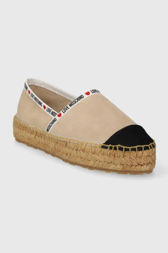 Love Moschino espadrillas in pelle scamosciata  0