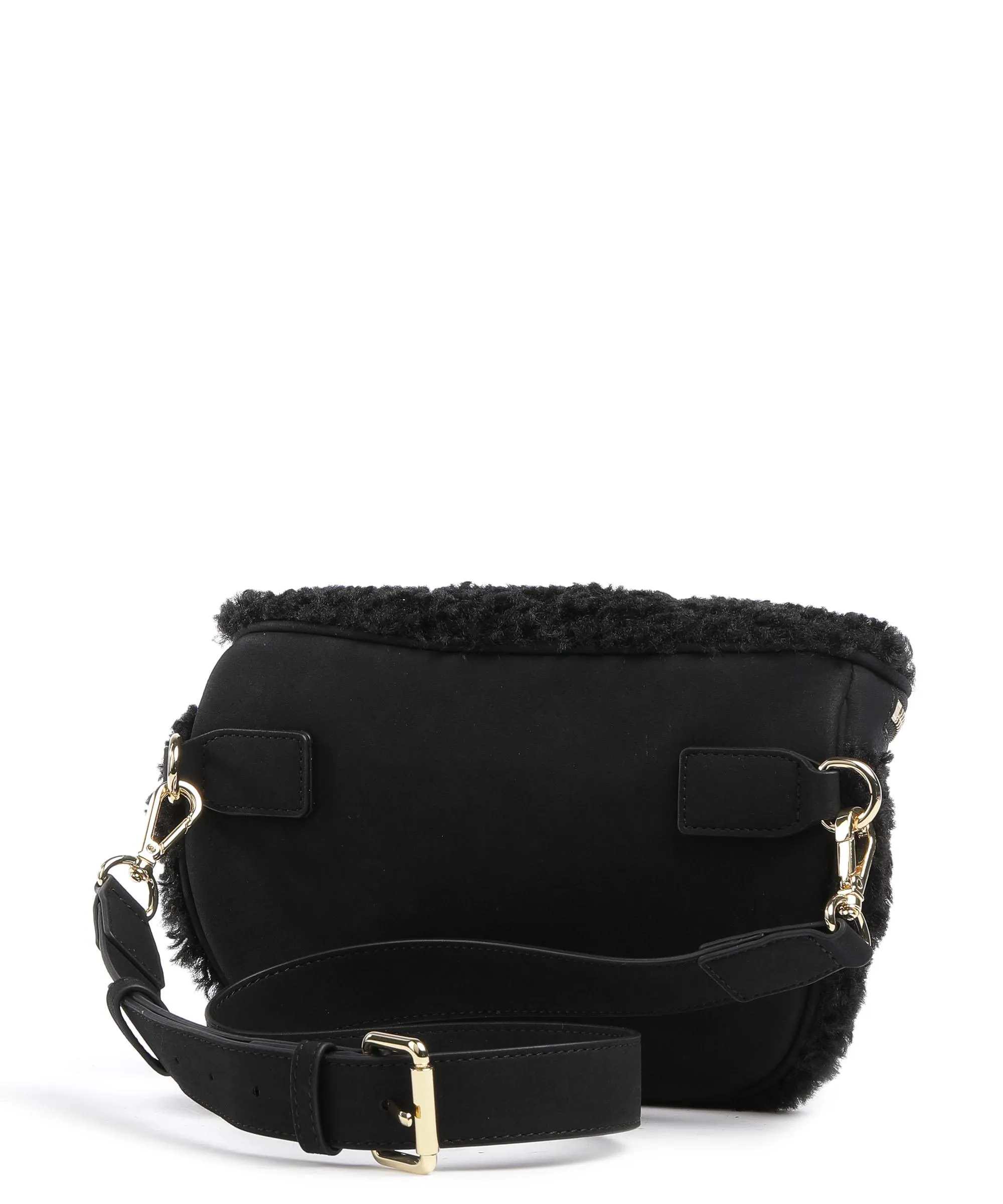  Love Moschino Love Furry Marsupio pelle sintetica, eco-pelliccia nero  