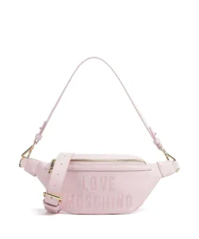  Love Moschino Sparkling Logo Marsupio pelle sintetica rosa  