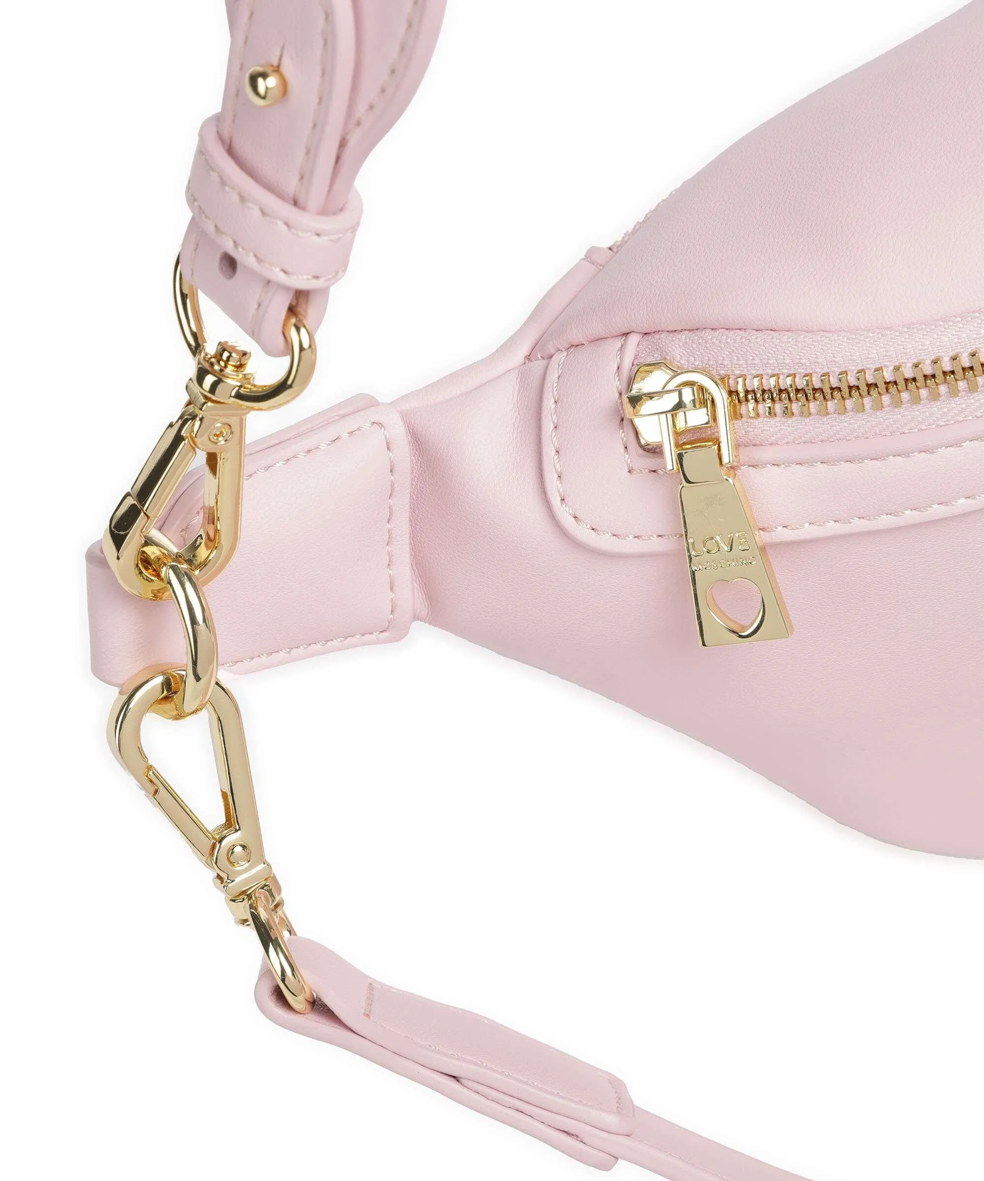  Love Moschino Sparkling Logo Marsupio pelle sintetica rosa  