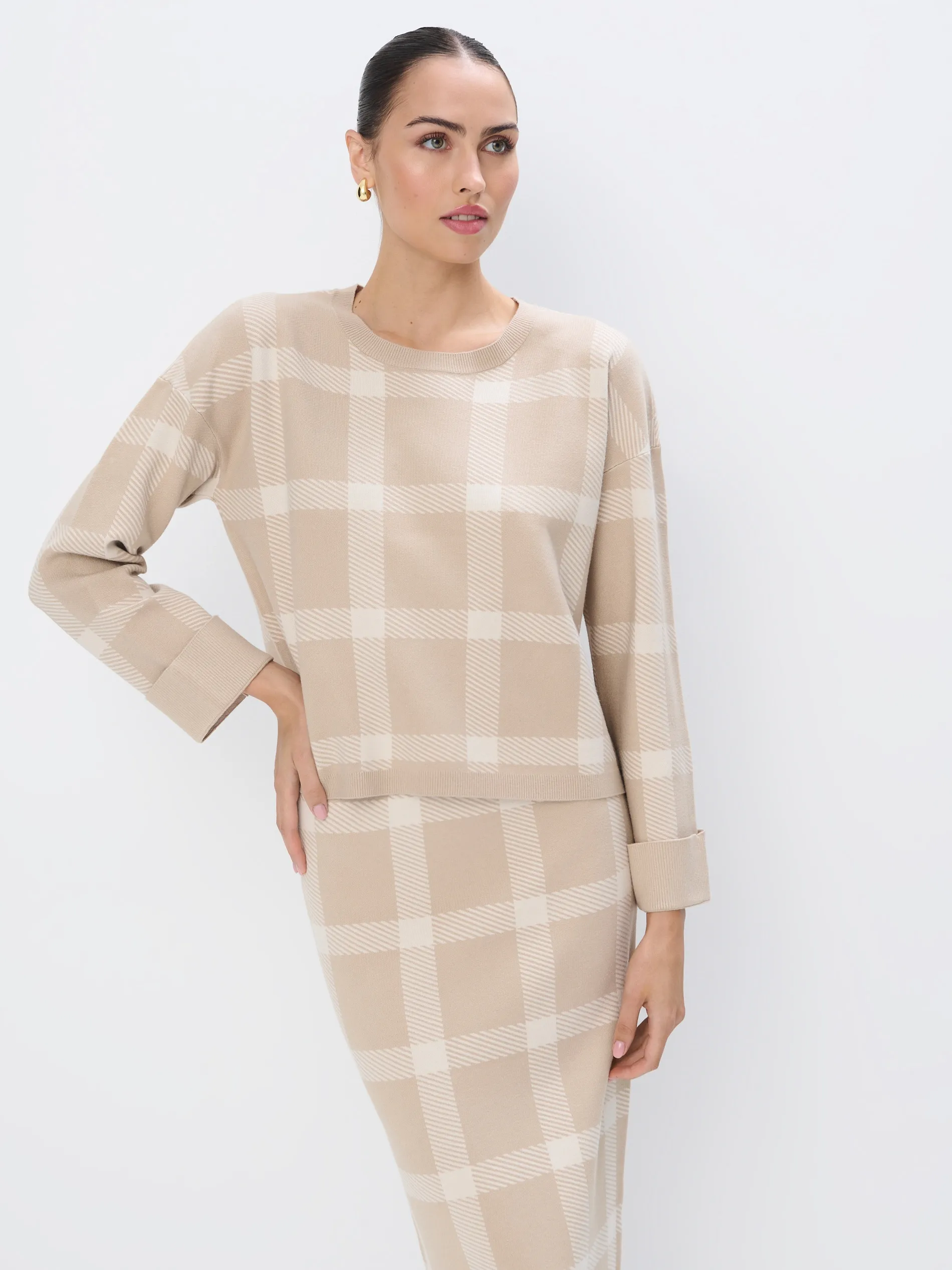 Maglione a quadri