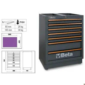 MODULI 7 CASSETTI 680MM C45PRO M7 BETA 045000237 BETA UTENSILI