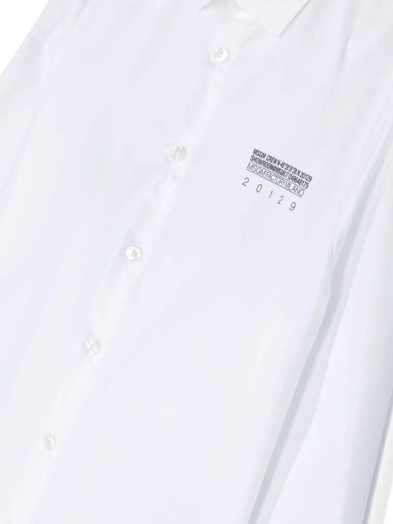msgm Camicia stampa logo