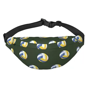 Pallavolo Pattern Pack Marsupio Regolabile Marsupio per Uomini Donne Viaggiare Escursionismo Ciclismo Corsa, Come nella foto, Ta