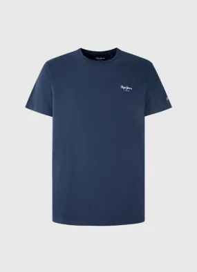 Pepe Jeans maglietta maniche corte Original Basic T-shirt PM508212 595 navy