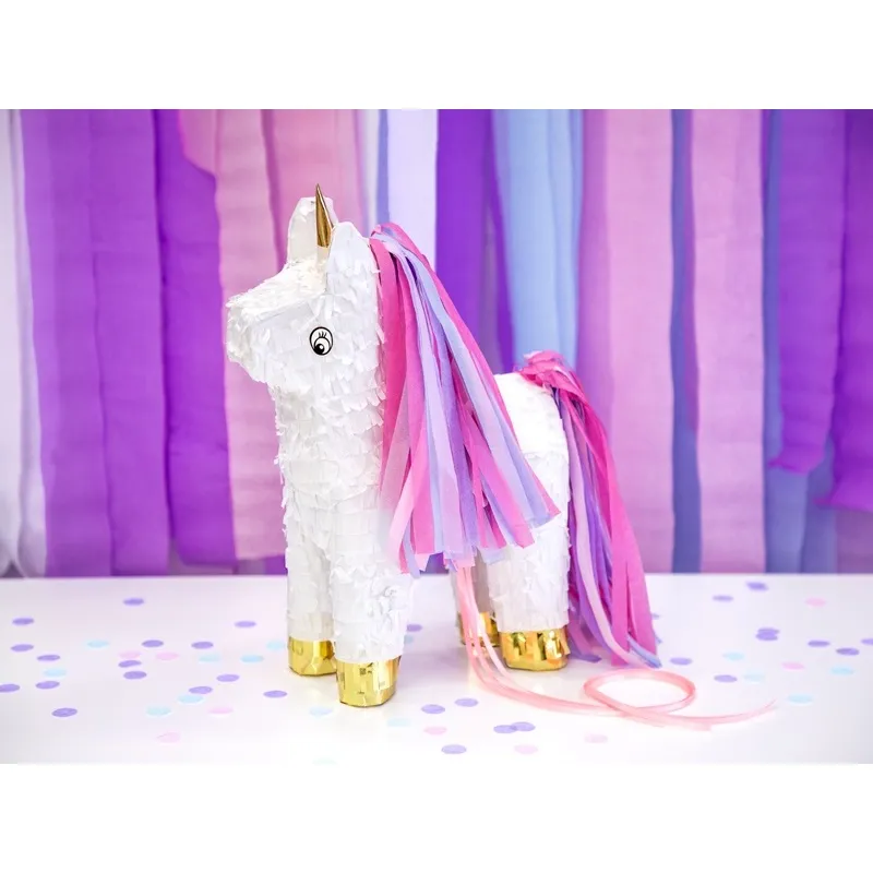 Piñata 3D Unicorno Bianco 24,5 x 34 x 9 cm