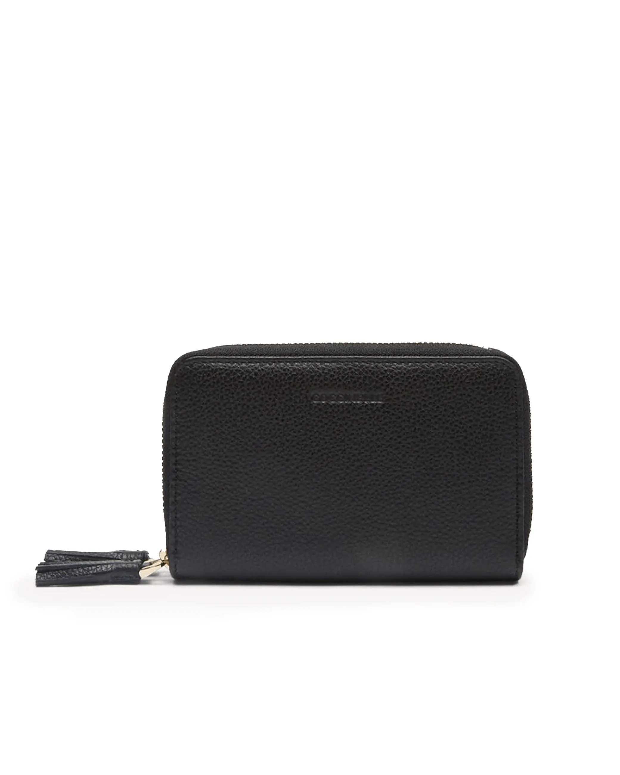 Portafoglio Tassel pelle nera