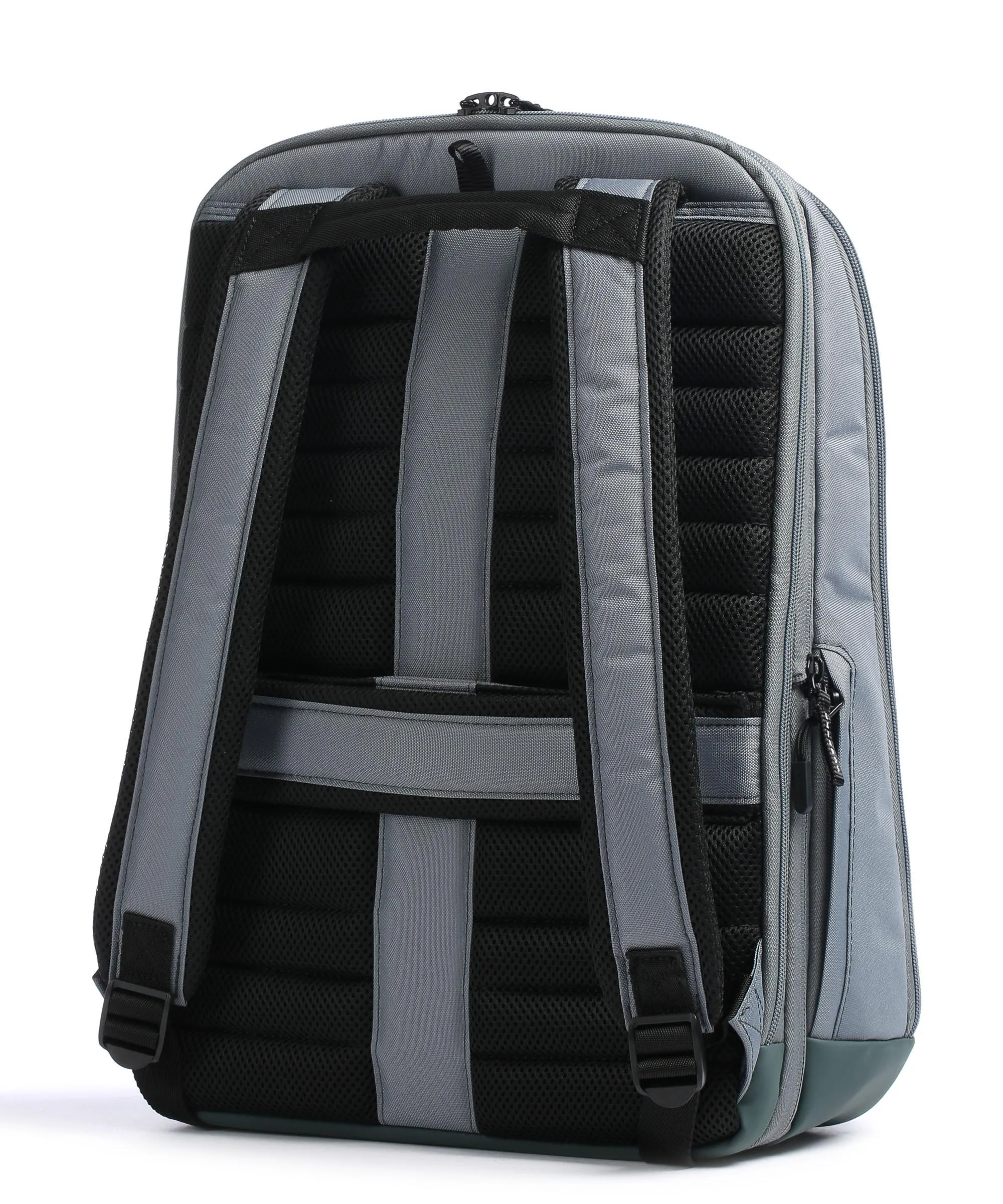  Samsonite Stackd Biz Zaino 17″ poliestere riciclato, pelle sintetica grigio-verde  