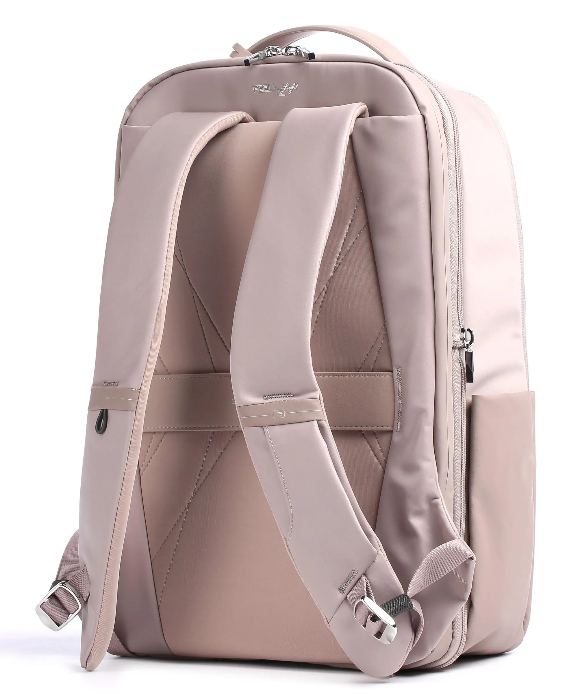  Samsonite Workationist Zaino porta pc 15″ pelle sintetica, poliestere riciclato rosa antico  