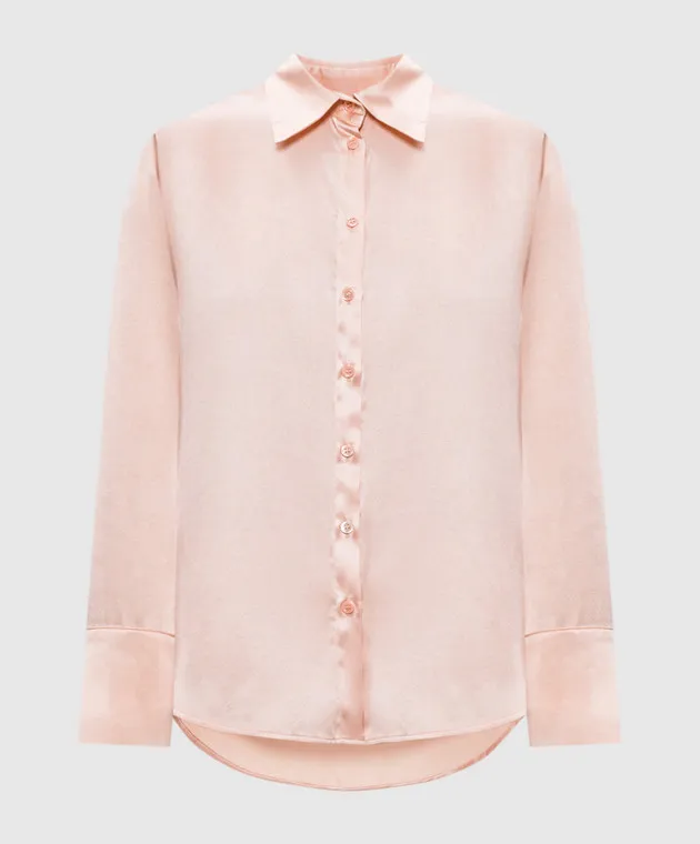 Solotre Blusa in seta rosa M1S0003