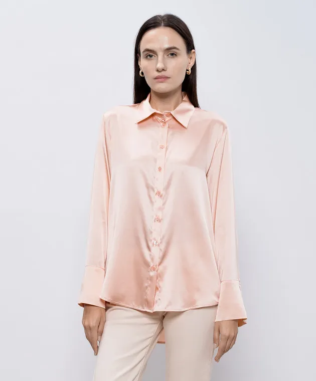 Solotre Blusa in seta rosa M1S0003
