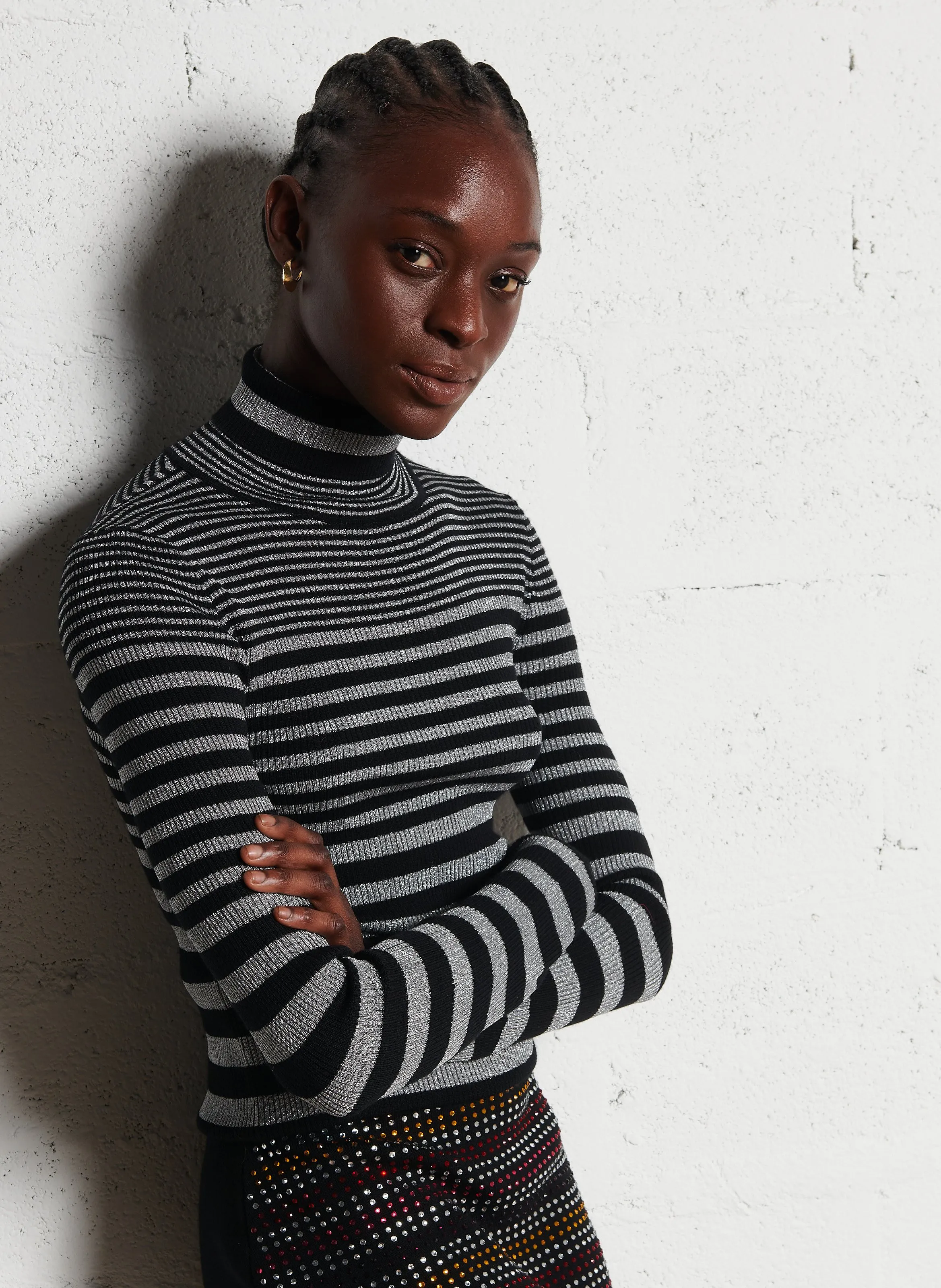  SONIA RYKIEL   Dolcevita in lana e cashmere | Argento 