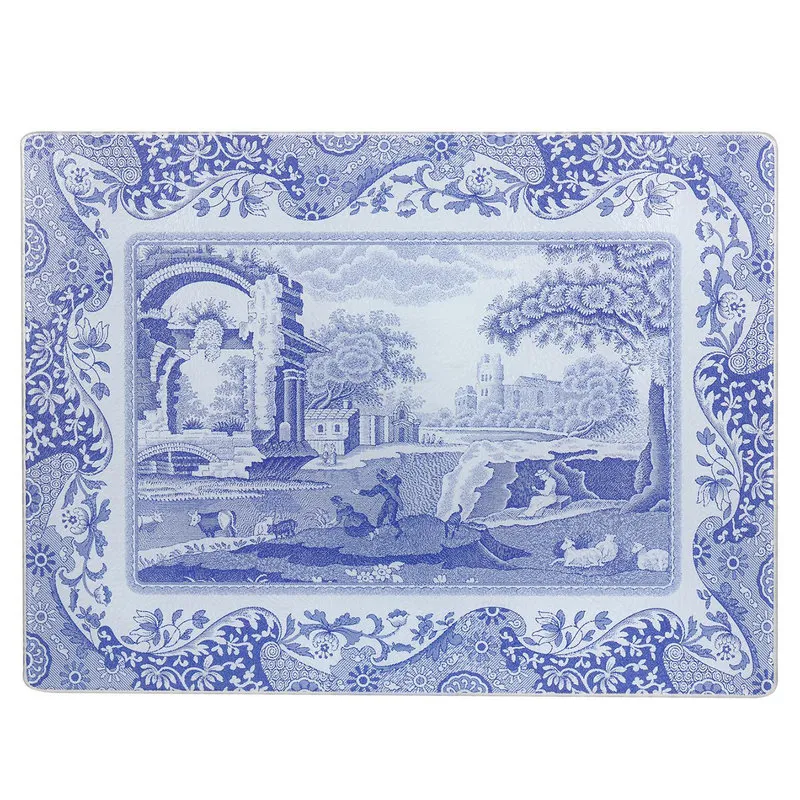Spode blue Italian Vassoio vetro 30x40 cm. Blue Italian Portmerion