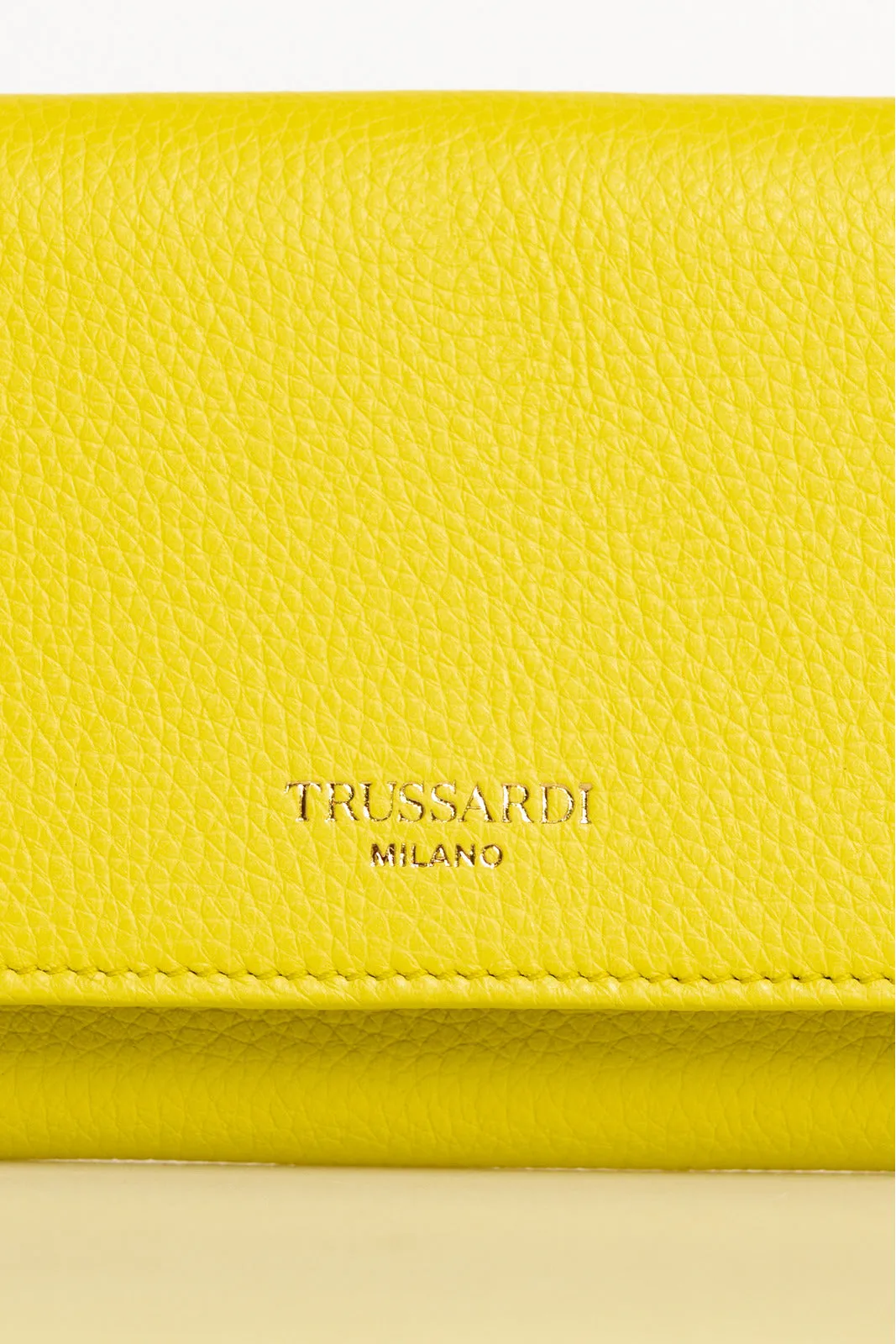 Trussardi portafoglio pelle giallo   