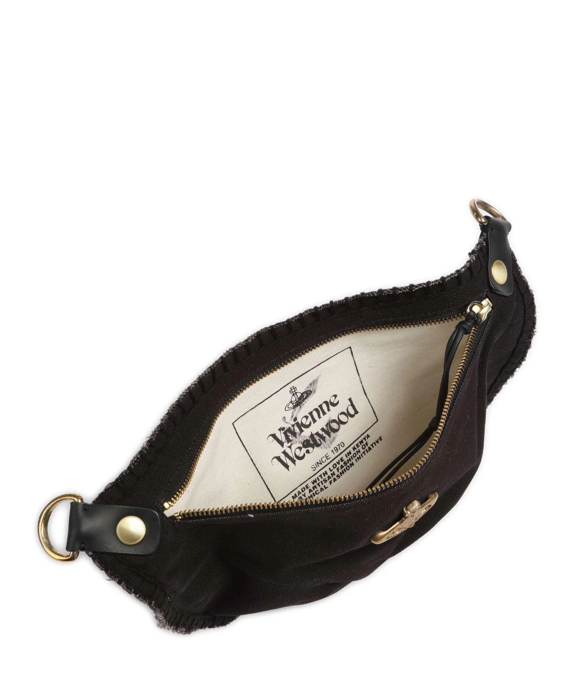  Vivienne Westwood City Canvas Marsupio tela nero  