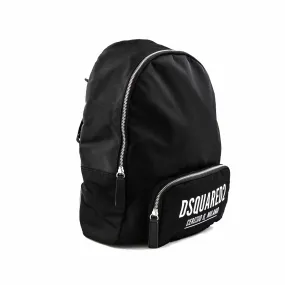 Zaino Unisex Nero Con Logo Bianco